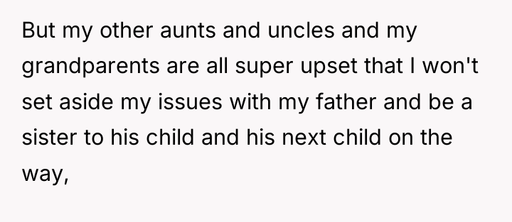 But my other aunts and uncles and my grandparents are...