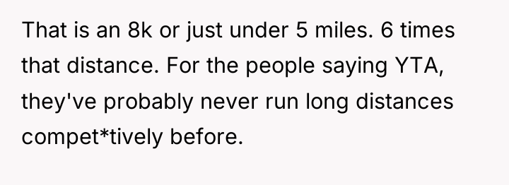 That is an 8k or just under 5 miles. 6...