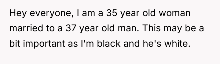 Hey everyone, I am a 35 year old woman married...