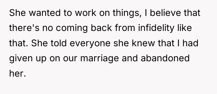 She wanted to work on things, I believe that there's...