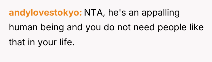 andylovestokyo NTA, he's an appalling human being and you do...