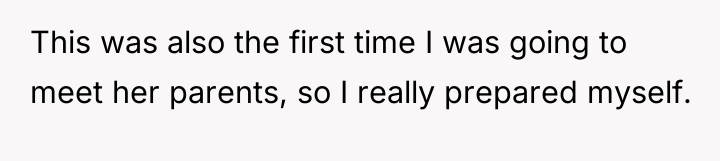 This was also the first time I was going to...