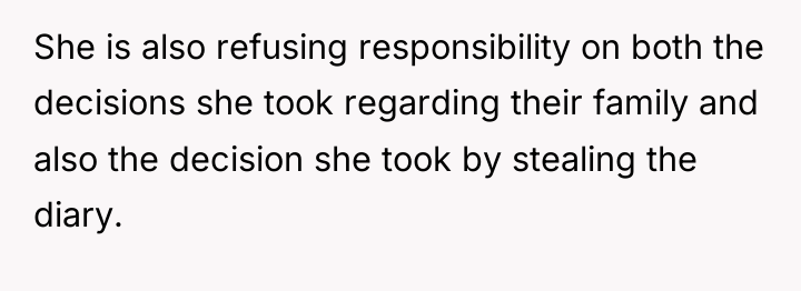 She is also refusing responsibility on both the decisions she...