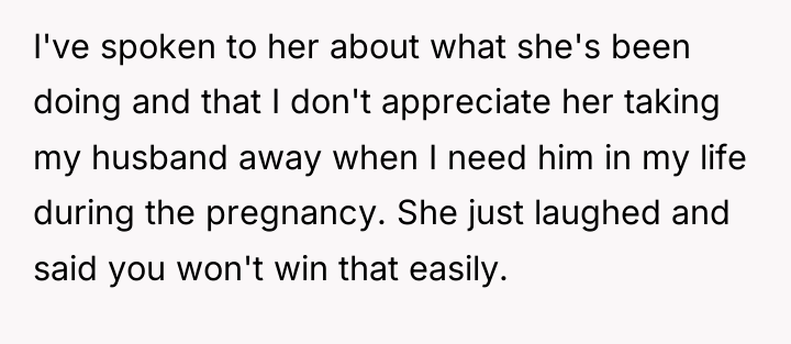 I've spoken to her about what she's been doing and...