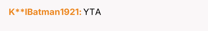 K**lBatman1921 YTA