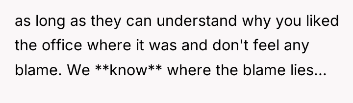 as long as they can understand why you liked the...