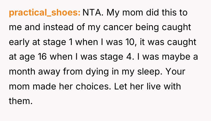 practical_shoes NTA. My mom did this to me and instead...