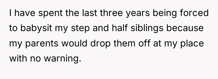 I have spent the last three years being forced to...