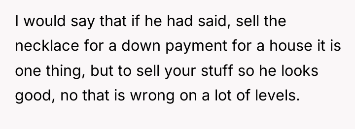 I would say that if he had said, sell the...