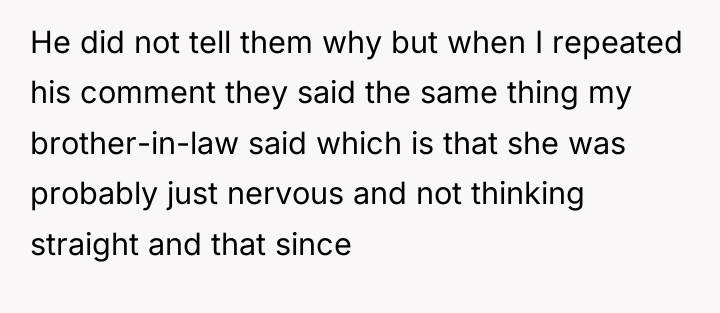 He did not tell them why but when I repeated...
