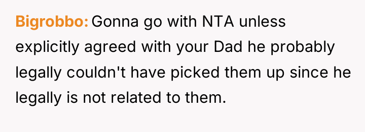 Bigrobbo Gonna go with NTA unless explicitly agreed with your...