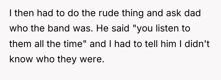 I then had to do the rude thing and ask...
