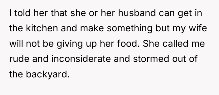 I told her that she or her husband can get...