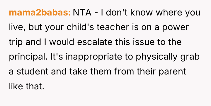 mama2babas NTA - I don't know where you live, but...