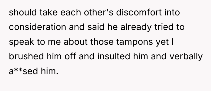 should take each other's discomfort into consideration and said he...