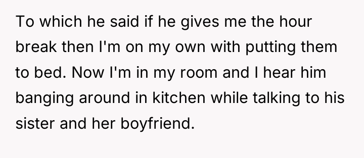 To which he said if he gives me the hour...