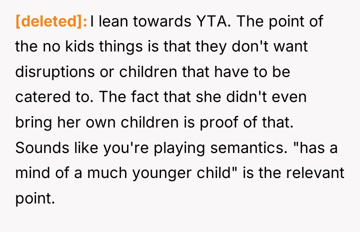 [deleted] I lean towards YTA. The point of the no...
