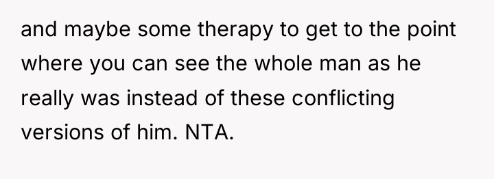 and maybe some therapy to get to the point where...