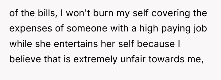 of the bills, I won't burn my self covering the...