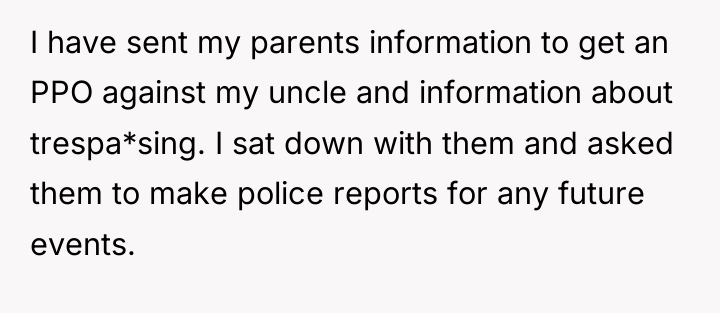 I have sent my parents information to get an PPO...