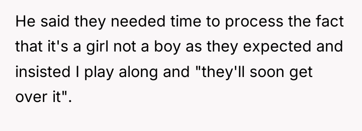 He said they needed time to process the fact that...