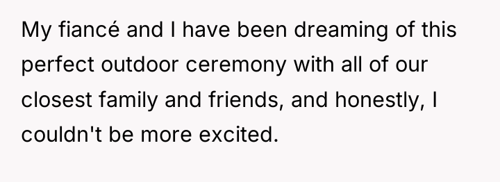 My fiancé and I have been dreaming of this perfect...