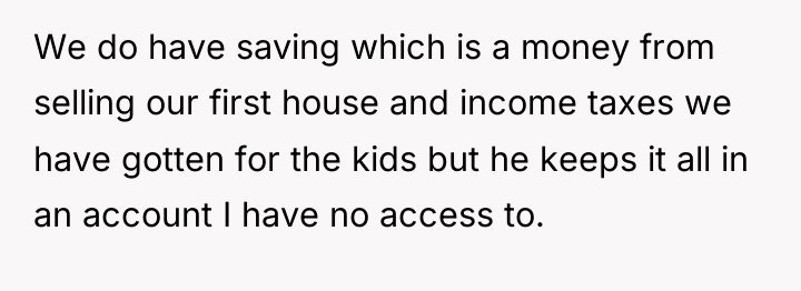 We do have saving which is a money from selling...