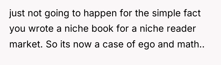 just not going to happen for the simple fact you...