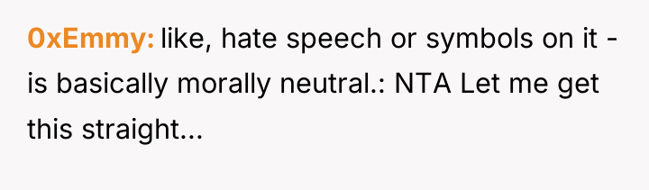 0xEmmy like, hate speech or symbols on it - is...