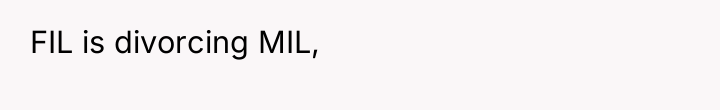 FIL is divorcing MIL,