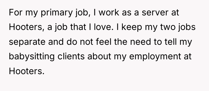 For my primary job, I work as a server at...