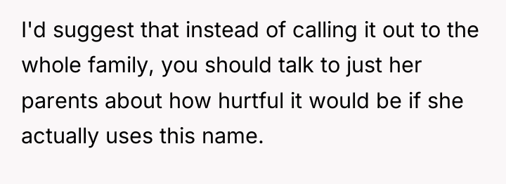 I'd suggest that instead of calling it out to the...