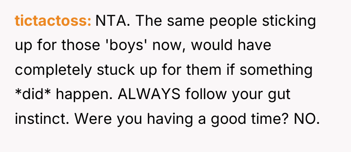 tictactoss NTA. The same people sticking up for those 'boys'...