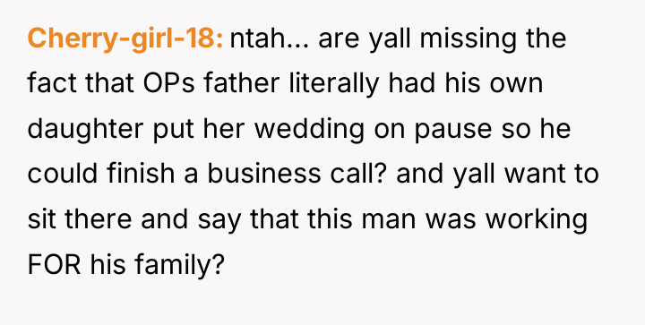 Cherry-girl-18 ntah... are yall missing the fact that OPs father...