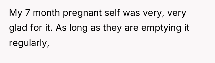 My 7 month pregnant self was very, very glad for...