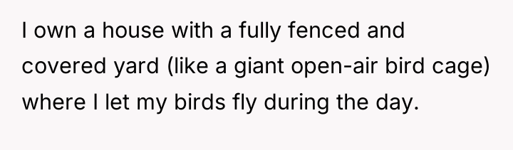 I own a house with a fully fenced and covered...