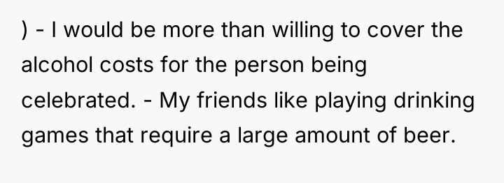 ) - I would be more than willing to cover...