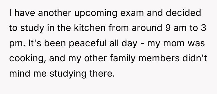 I have another upcoming exam and decided to study in...