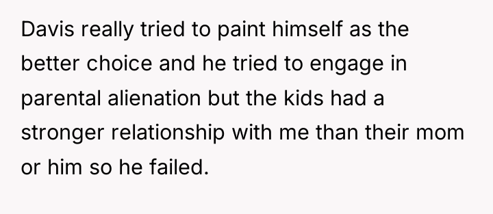 Davis really tried to paint himself as the better choice...