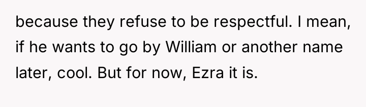 because they refuse to be respectful. I mean, if he...