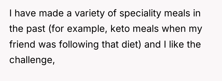 I have made a variety of speciality meals in the...