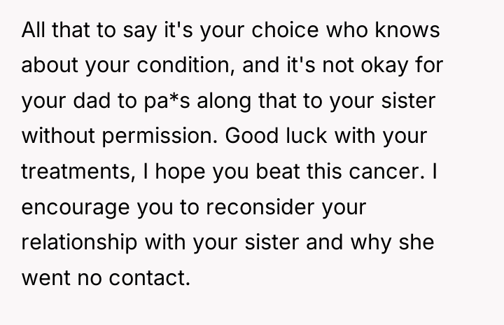 All that to say it's your choice who knows about...