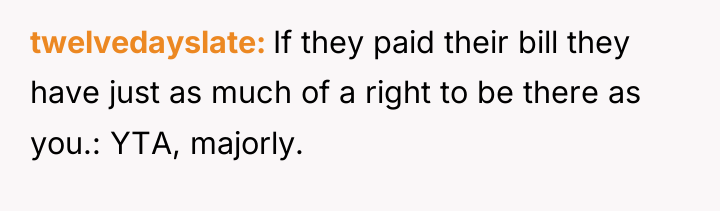 twelvedayslate If they paid their bill they have just as...