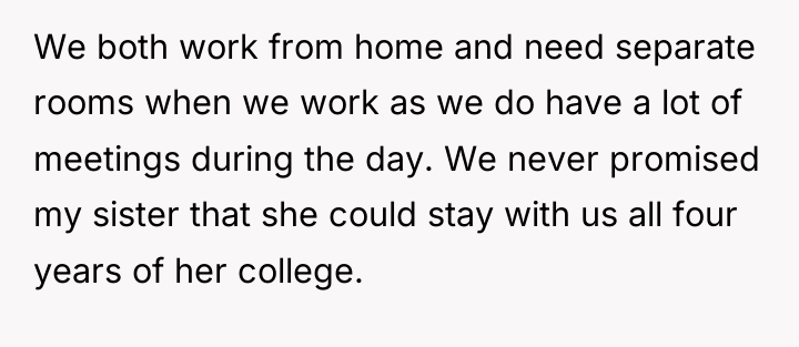 We both work from home and need separate rooms when...