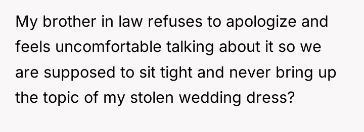 My brother in law refuses to apologize and feels uncomfortable...