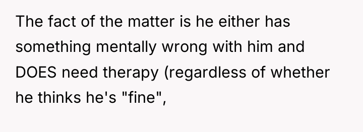 The fact of the matter is he either has something...