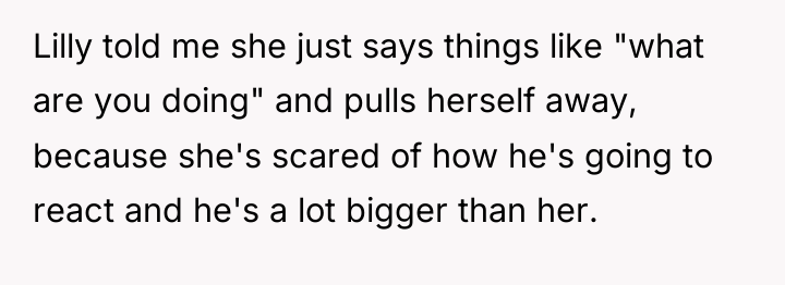 Lilly told me she just says things like "what are...