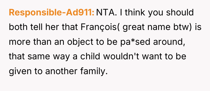 Responsible-Ad911 NTA. I think you should both tell her that...