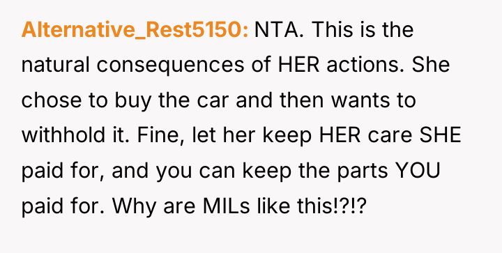 Alternative_Rest5150 NTA. This is the natural consequences of HER actions....
