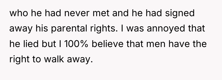 who he had never met and he had signed away...